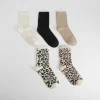 Pack 5 calcetines animal print Calcetines