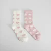 Discount Pack 2 calcetines antideslizantes rosa Calcetines