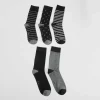 New Pack x5 calcetines detalle gris caballero Calcetines
