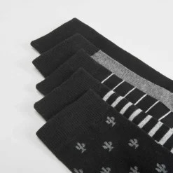 New Pack x5 calcetines detalle gris caballero Calcetines