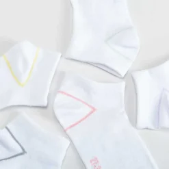 Online Pack x5 calcetines invisibles blanco raya MKL Calcetines