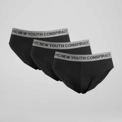 Hot Pack x3 slips hombre negro gris Ropa Y Téxtil