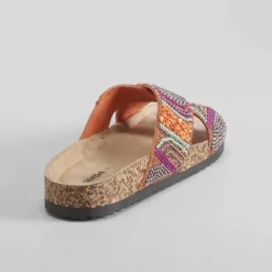 Outlet Sandalia bio abalorios multicolor Mujer Sandalias Bio Y Menorquinas