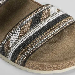 Discount Sandalia bio brillos destalonada Mujer Sandalias Confort|Sandalias Bio Y Menorquinas