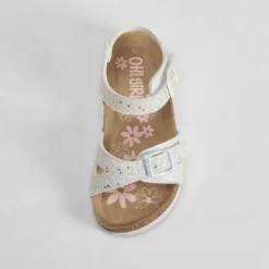 Sandalia bio con brillo blanca OH GIRL Sandalias