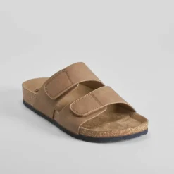 Sale Sandalia bio con velcro marrón Hombre Sandalias