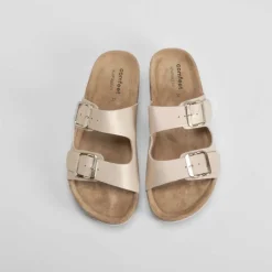 Outlet Sandalia bio doble hebilla Mujer Sandalias Confort|Sandalias Bio Y Menorquinas