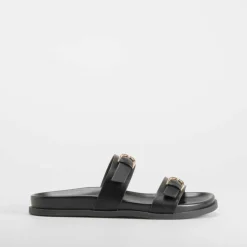 Sandalia bio negra PICCOLA PIU Mujer Sandalias Bio Y Menorquinas