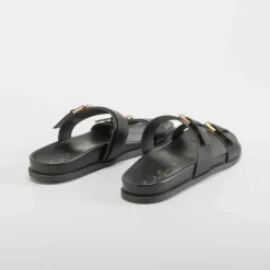 Sandalia bio negra PICCOLA PIU Mujer Sandalias Bio Y Menorquinas