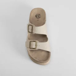 Best Sandalia bio plataforma dos hebillas beige Mujer Sandalias Bio Y Menorquinas