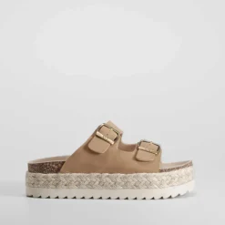 Discount Sandalia bio plataforma dos hebillas marrón Mujer Sandalias Bio Y Menorquinas