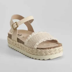 Outlet Sandalia bio pulsera beige Mujer Sandalias Bio Y Menorquinas