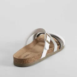 Sandalia bio tiras blanca Mujer Sandalias Bio Y Menorquinas