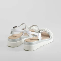 Clearance Sandalia blanca de piel OH GIRL Sandalias