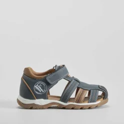 Sandalia cerrada vestir bicolor Sandalias