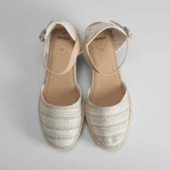 Best Sandalia cuña alta estampado rayas Mujer Espartos