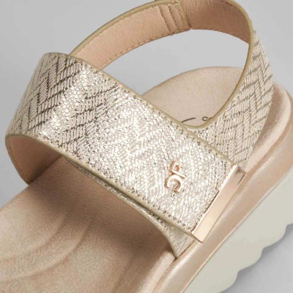 sandalia_cua_dorada_brill_SKUfj8nnCEqzt_4.webp Sale Sandalia cuña dorada brillos Mujer Sandalias Cuña|Sandalias Confort