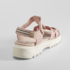 New Sandalia cuña tiras rosa Mujer Sandalias Cuña|Sandalias Confort