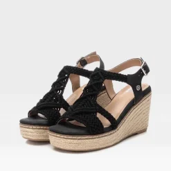 Outlet Sandalia cuña yute alta Mujer Espartos