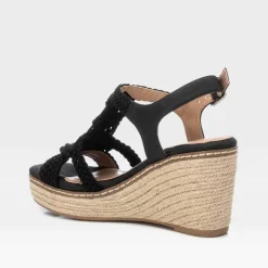 Outlet Sandalia cuña yute alta Mujer Espartos