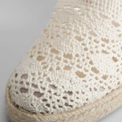 Online Sandalia de esparto en macramé Mujer Espartos