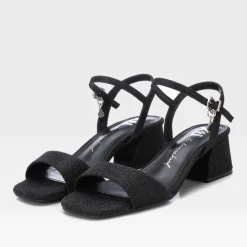 Outlet Sandalia de tacón cuadrado fiesta Mujer Sandalias Tacón