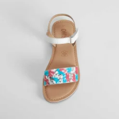 Sale Sandalia de tiras de piel multicolor OH GIRL Sandalias