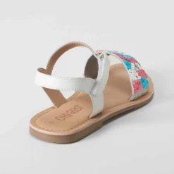 Sale Sandalia de tiras de piel multicolor OH GIRL Sandalias