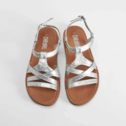Sale Sandalia de tiras glitter plata OH GIRL Sandalias