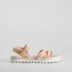 Best Sandalia de tiras velcro rosa OH GIRL Sandalias