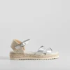 Sale Sandalia de yute plata Sandalias