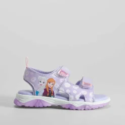 Sandalia deportiva con luces morada Sandalias