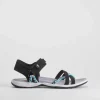 Outlet Sandalia deportiva tiras negra Mujer Sandalias Deportivas