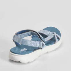 Sandalia deportiva walking brillos azul Mujer Sandalias Deportivas