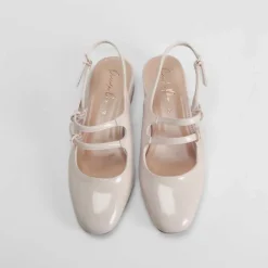 Hot Sandalia destalonada beige PICCOLA PIU Mujer Sandalias Planas