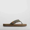 Clearance Sandalia esclava kaki Hombre Sandalias