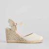 Outlet Sandalia esparto dorada PICCOLA PIU Mujer Espartos|Sandalias Cuña