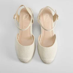 Outlet Sandalia esparto dorada PICCOLA PIU Mujer Espartos|Sandalias Cuña