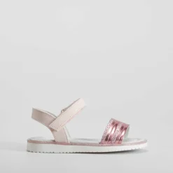 Sandalia multitiras metálico rosa OH GIRL Sandalias