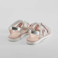 Online Sandalia nudos infantil de plata OH GIRL Sandalias