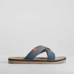 Best Sandalia pala lona azul marino Hombre Sandalias