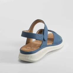Sale Sandalia plana acolchada negra Mujer Sandalias Confort|Sandalias Planas