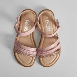 Sandalia plana brillos trenzada OH GIRL Sandalias