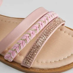 Sandalia plana brillos trenzada OH GIRL Sandalias