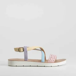 Discount Sandalia plana de tiras multicolor OH GIRL Sandalias