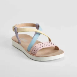 Discount Sandalia plana de tiras multicolor OH GIRL Sandalias