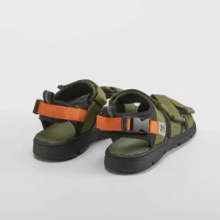 Online Sandalia plana infantil verde Sandalias