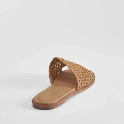 Sale Sandalia plana plana trenzada beige PICCOLA PIU Mujer Sandalias Planas