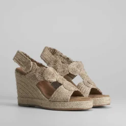 Best Sandalia rafia yute cuña PICCOLA PIU Mujer Espartos