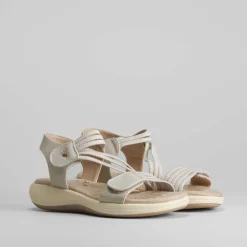 New Sandalia sport velcros y elásticos Mujer Sandalias Confort|Sandalias Planas